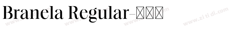 Branela Regular字体转换